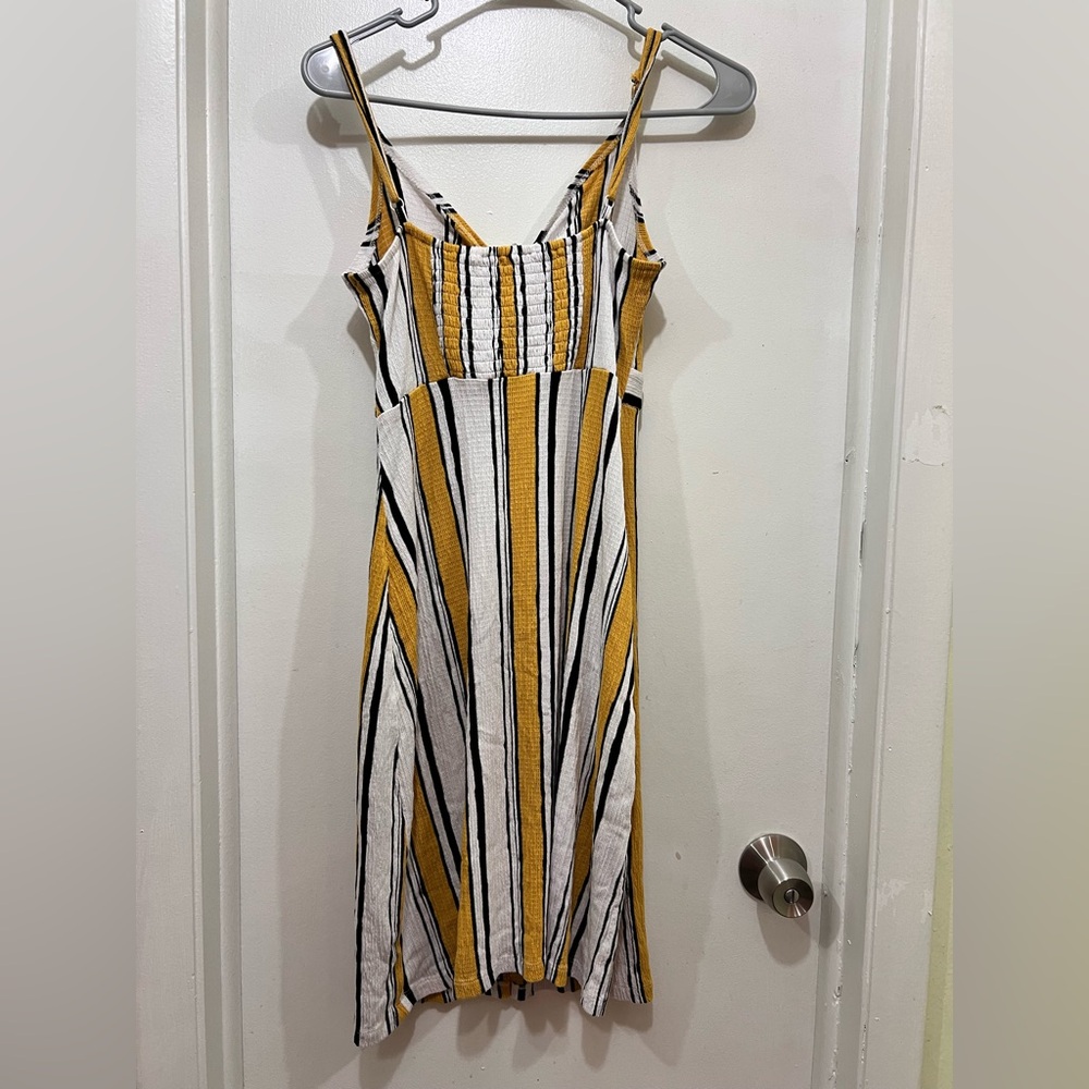 Striped Yellow and Black Dress